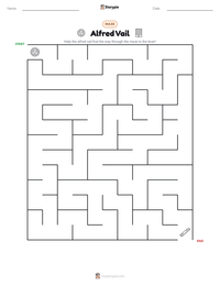 Alfred Vail printable worksheet preview