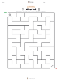 Aperçu de la feuille de travail imprimable Alfred Vail