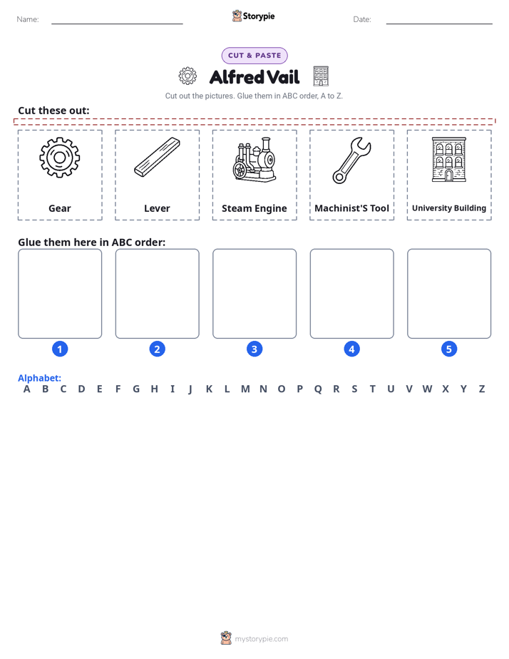 Cut & Paste Alphabet