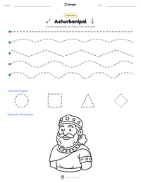 Ashurbanipal printable worksheet preview