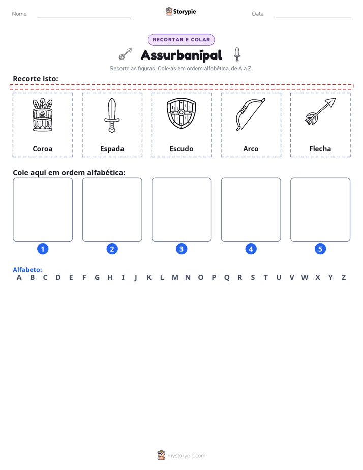 Recortar & Colar Alfabeto