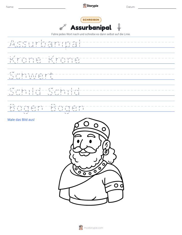 Schreibübung