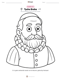 Tycho Brahe afdrukbare werkblad voorbeeld