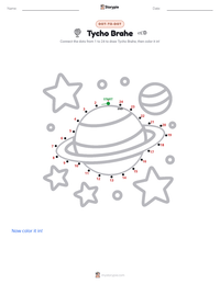 Tycho Brahe printable worksheet preview