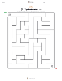Tycho Brahe printable worksheet preview