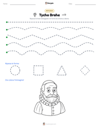 Anteprima della scheda stampabile di Tycho Brahe