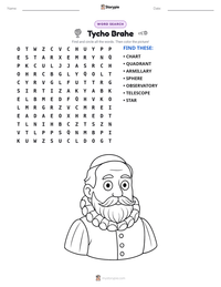Tycho Brahe printable worksheet preview