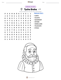 Aperçu de la feuille de travail imprimable Tycho Brahe