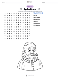 Prabaca lembar kerja cetak Tycho Brahe