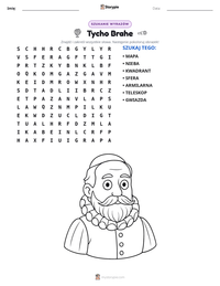 Podgląd drukowalnego arkusza ćwiczeń Tycho Brahe