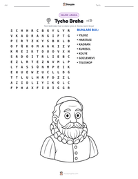 Tycho Brahe yazdırılabilir çalışma sayfası önizlemesi