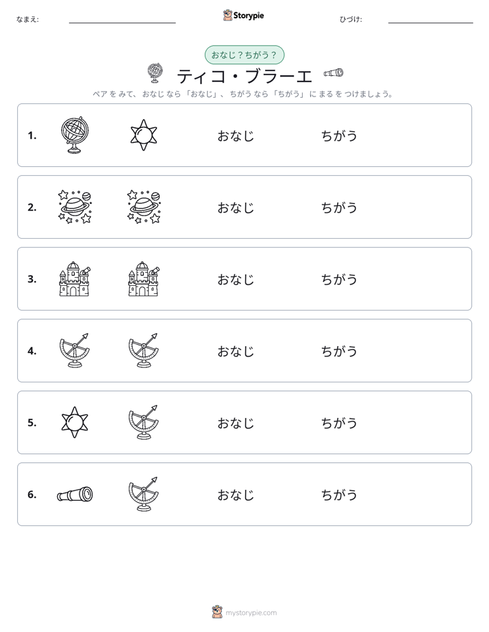 同じか違うか