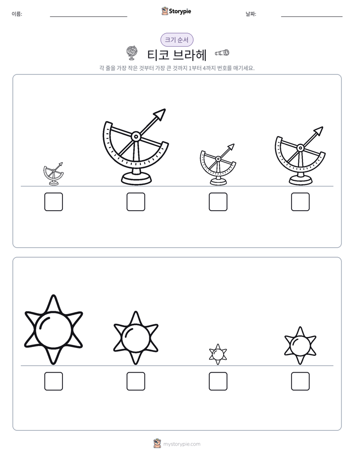 크기 순서