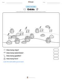 Enkidu printable worksheet preview