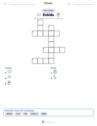 Enkidu printable worksheet preview