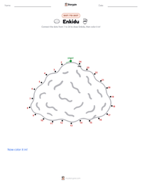 Enkidu printable worksheet preview