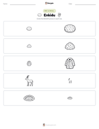 Enkidu printable worksheet preview