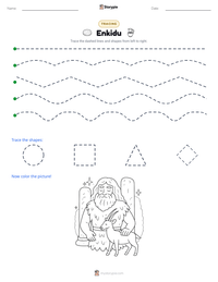 Enkidu printable worksheet preview