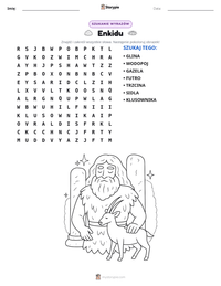 Podgląd drukowalnego arkusza ćwiczeń Enkidu