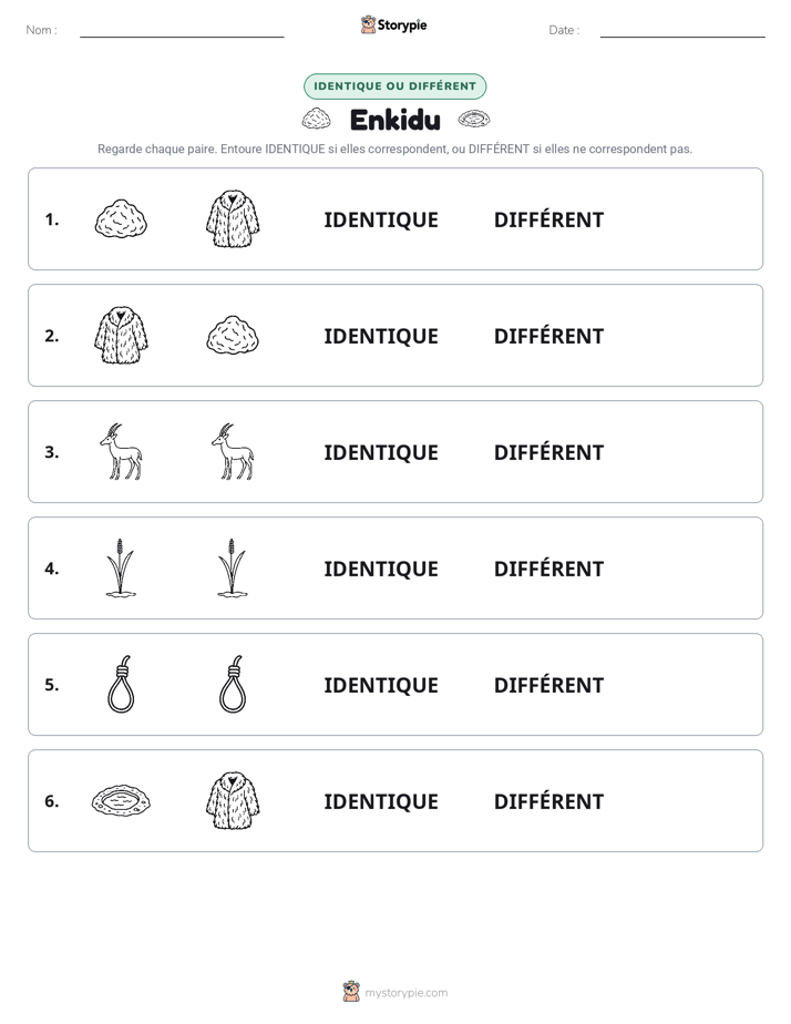Identique ou Différent
