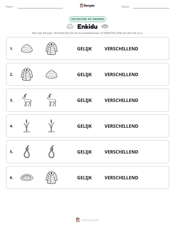 Zelfde of Verschillend