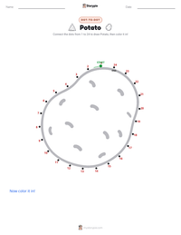 Potato printable worksheet preview
