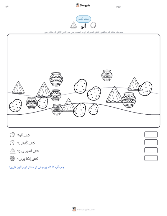 گنتی کا منظر