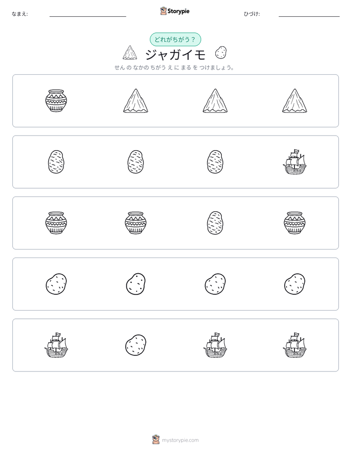 異なるものを見つけよう