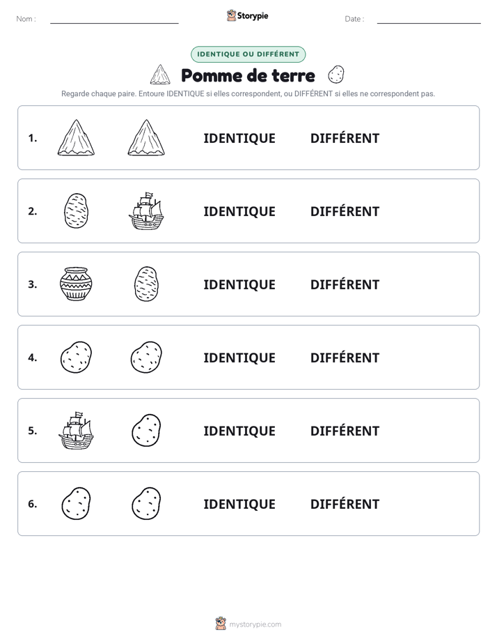 Identique ou Différent
