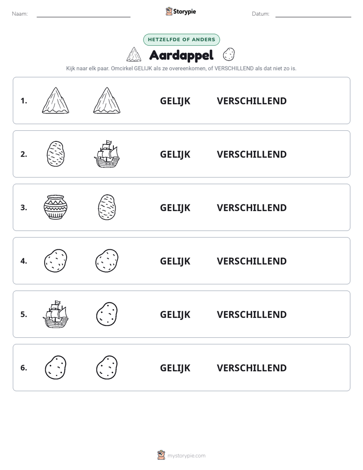 Zelfde of Verschillend