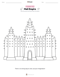 Mali Empire printable worksheet preview