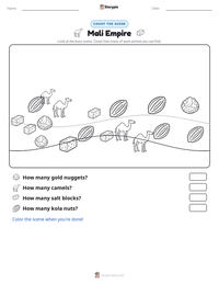 Mali Empire printable worksheet preview