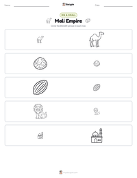 Mali Empire printable worksheet preview