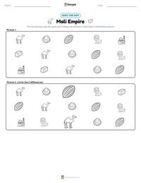 Mali Empire printable worksheet preview