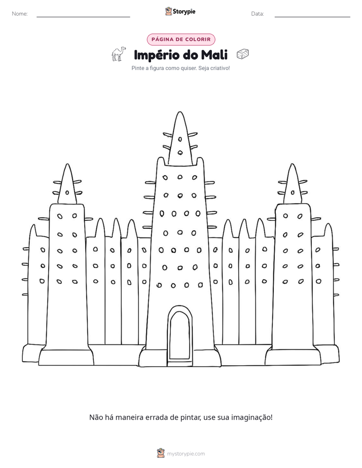 Página para colorir