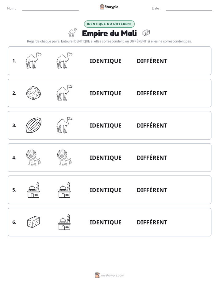 Identique ou Différent