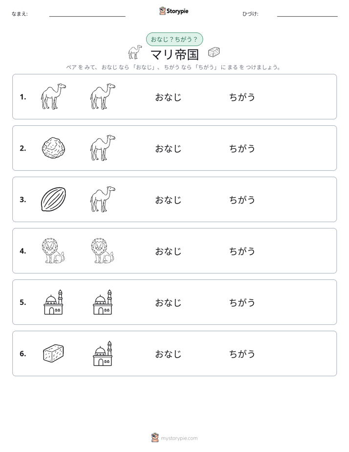 同じか違うか