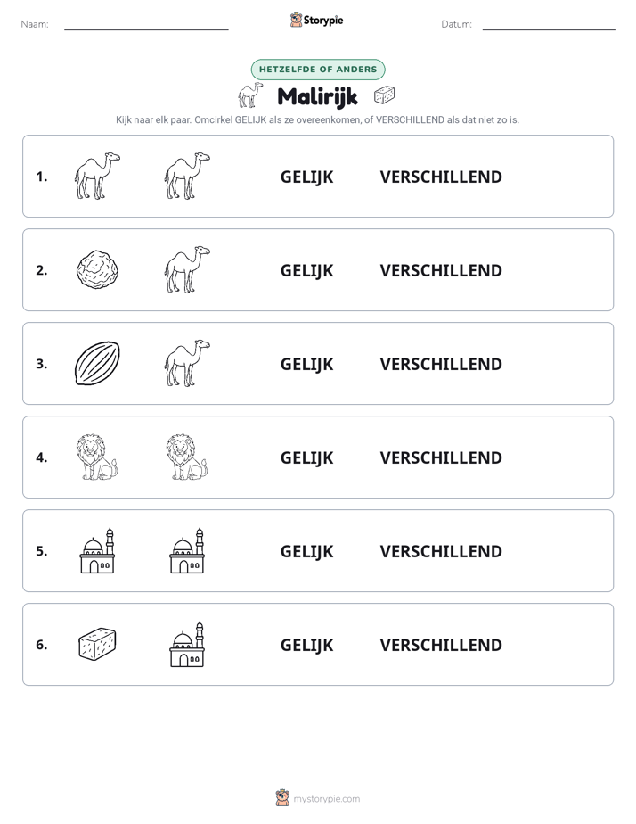 Zelfde of Verschillend
