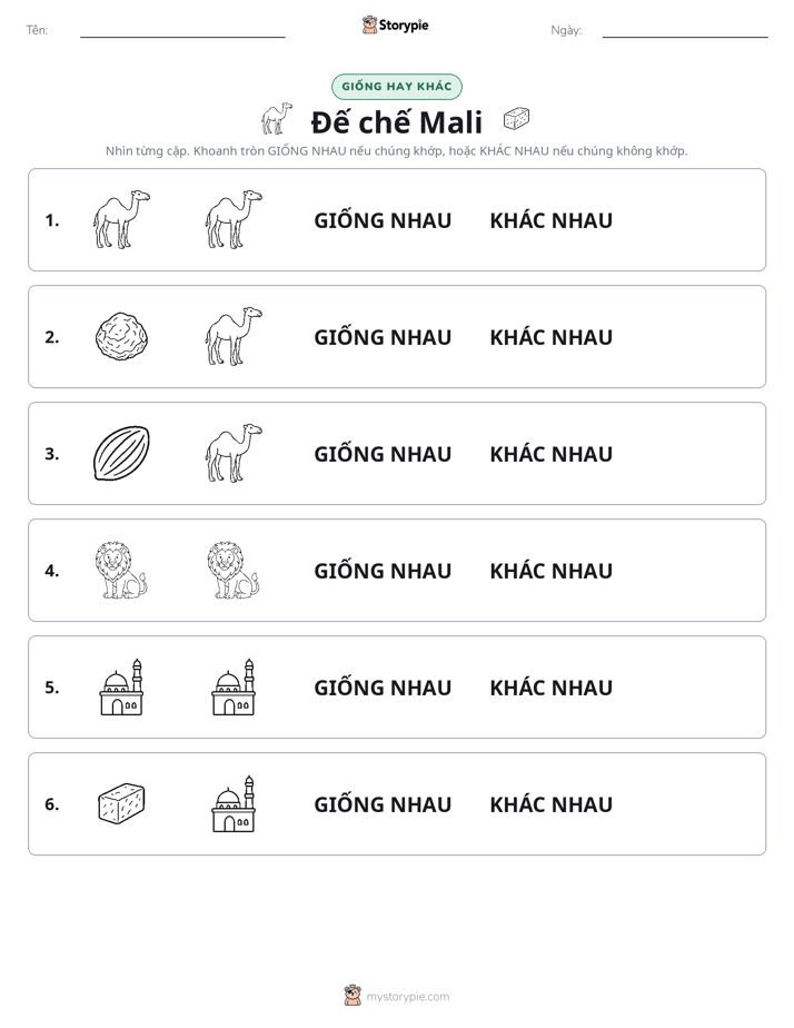 Giống Hay Khác