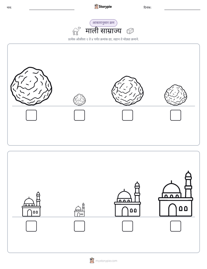 आकार क्रम