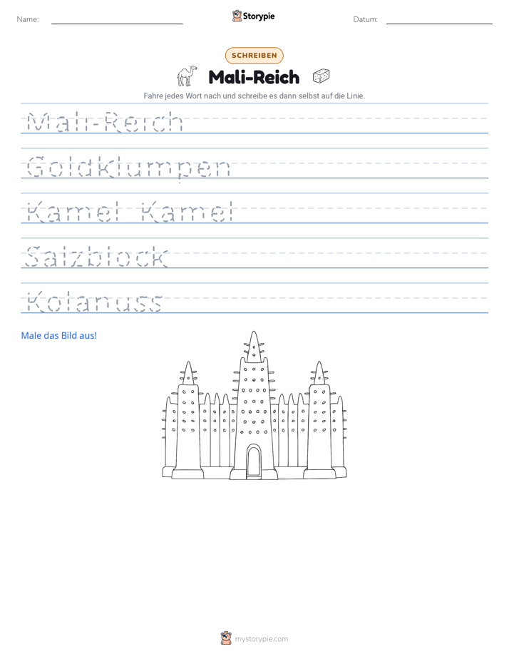 Schreibübung