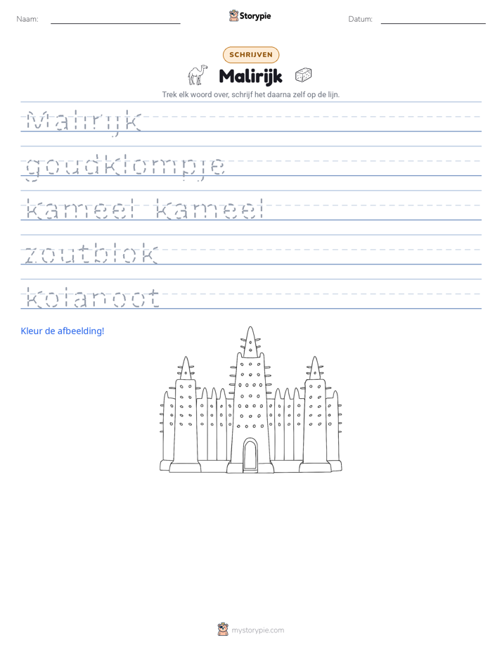 Schrijf Oefening