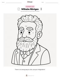 Wilhelm Röntgen printable worksheet preview
