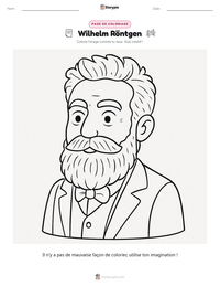 Aperçu de la feuille de travail imprimable Wilhelm Röntgen