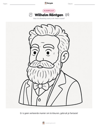 Wilhelm Röntgen afdrukbare werkblad voorbeeld