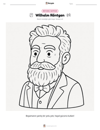 Wilhelm Röntgen yazdırılabilir çalışma sayfası önizlemesi
