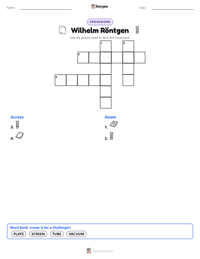 Wilhelm Röntgen printable worksheet preview