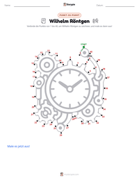 Wilhelm Röntgen druckbare Arbeitsblatt Vorschau