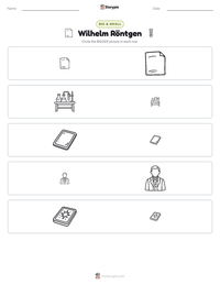 Wilhelm Röntgen printable worksheet preview