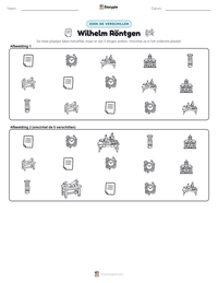 Wilhelm Röntgen afdrukbare werkblad voorbeeld